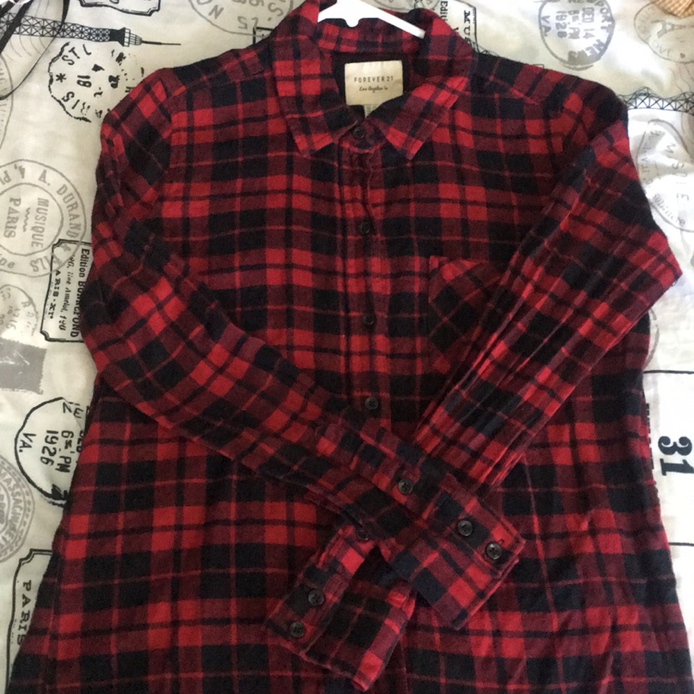Red flannel shirt